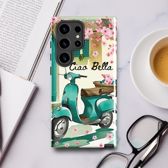 Italy Ciao Bella Phone Case Italian Theme Protective Cover for Smart Phone Mediterranean Vacation Souvenir Shock Resistant Tough Case