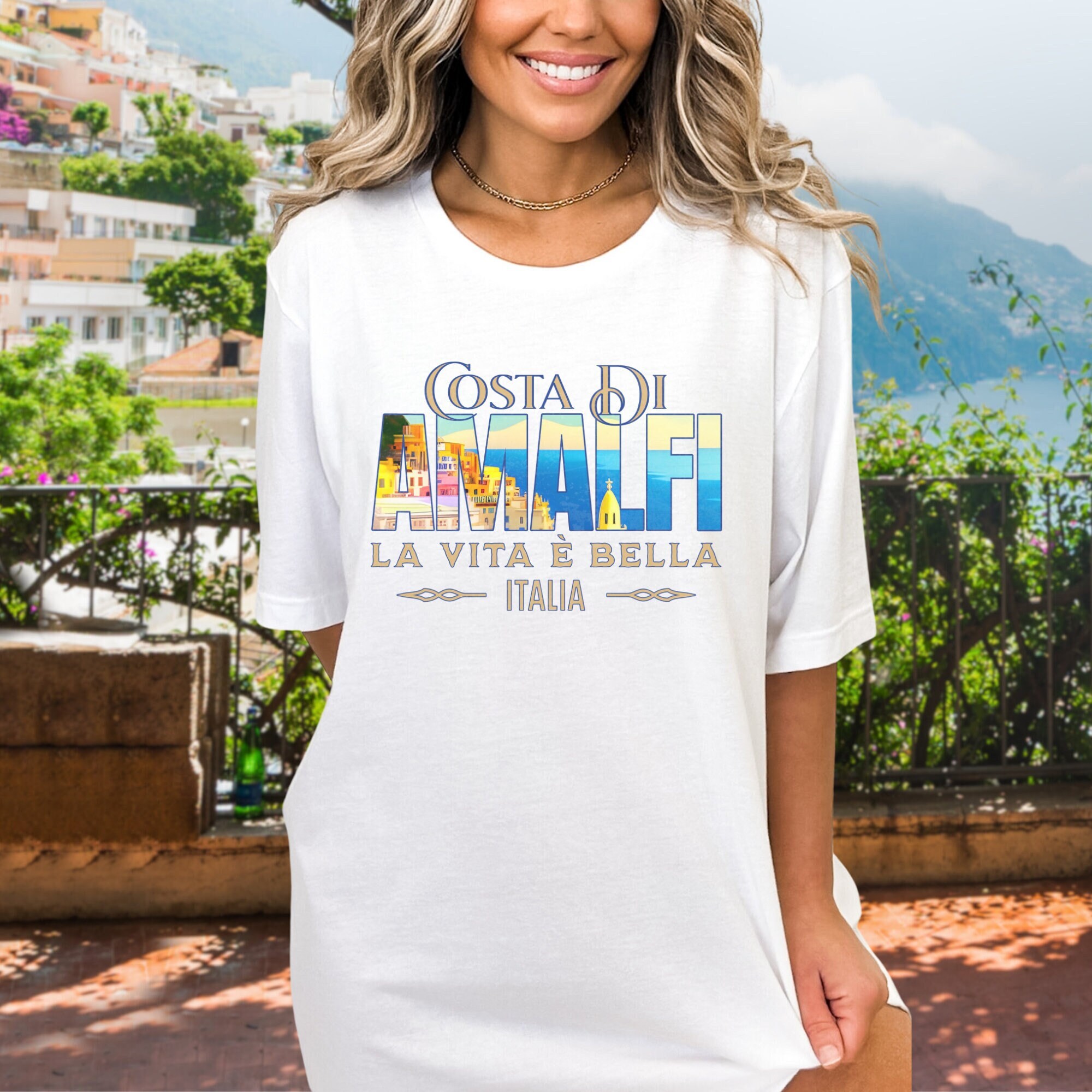 Amalfi Coast La Vita E Bella Italy Shirt Italia Travel Vacation