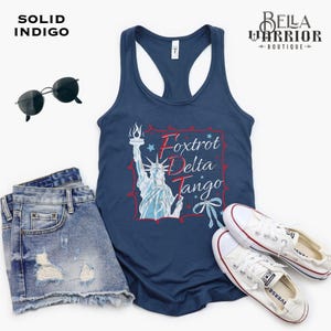 Subtle Anti-Trump FDT Tank Top, Democrat Women&#39;s Resist Shirt, Political Protest Tanks, Foxtrot Delta Tango, Leftist Liberal Progressive