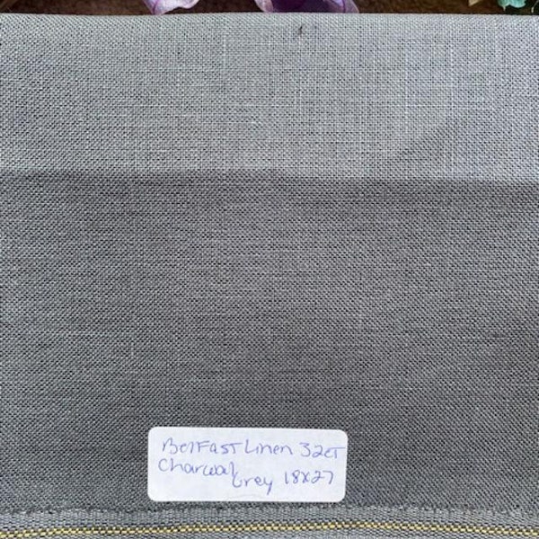 Belfast Linen 32 count Charcoal Grey