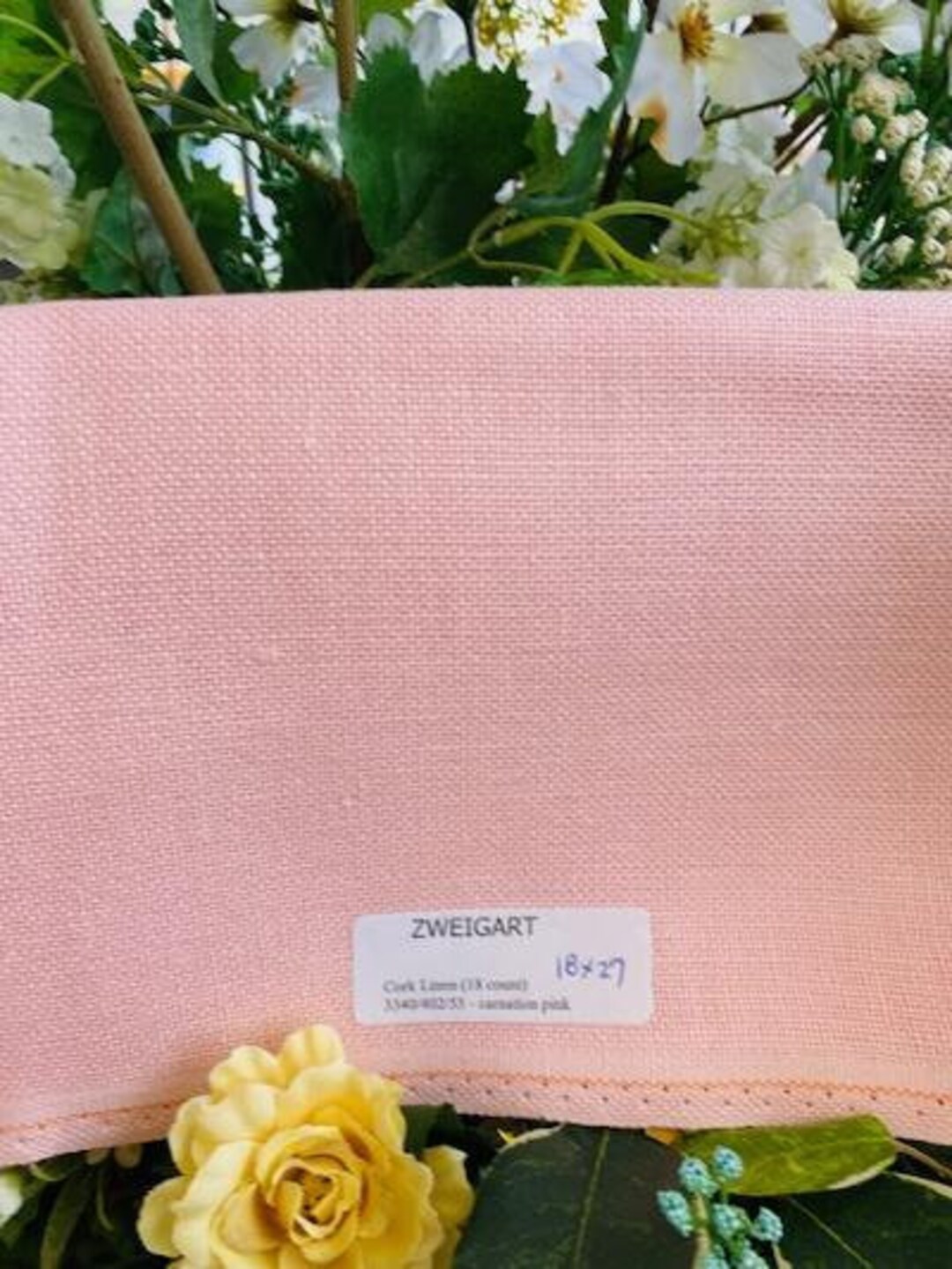 Cork Linen 18 Count Carnation Pink Etsy