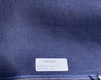 Lino Belfast de 32 hilos, azul marino