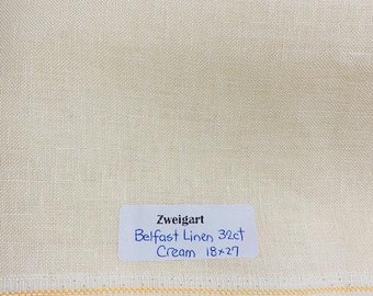 Belfast Linen 32 count Cream