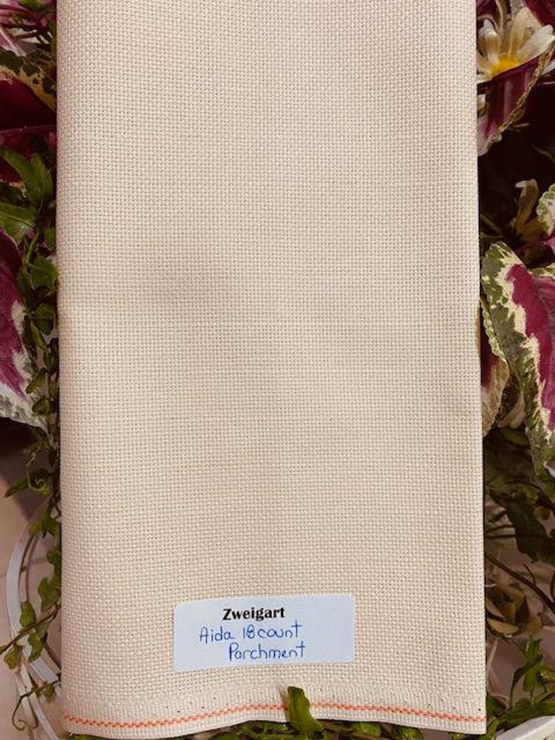 Aida Cloth 18 Count Parchment Etsy