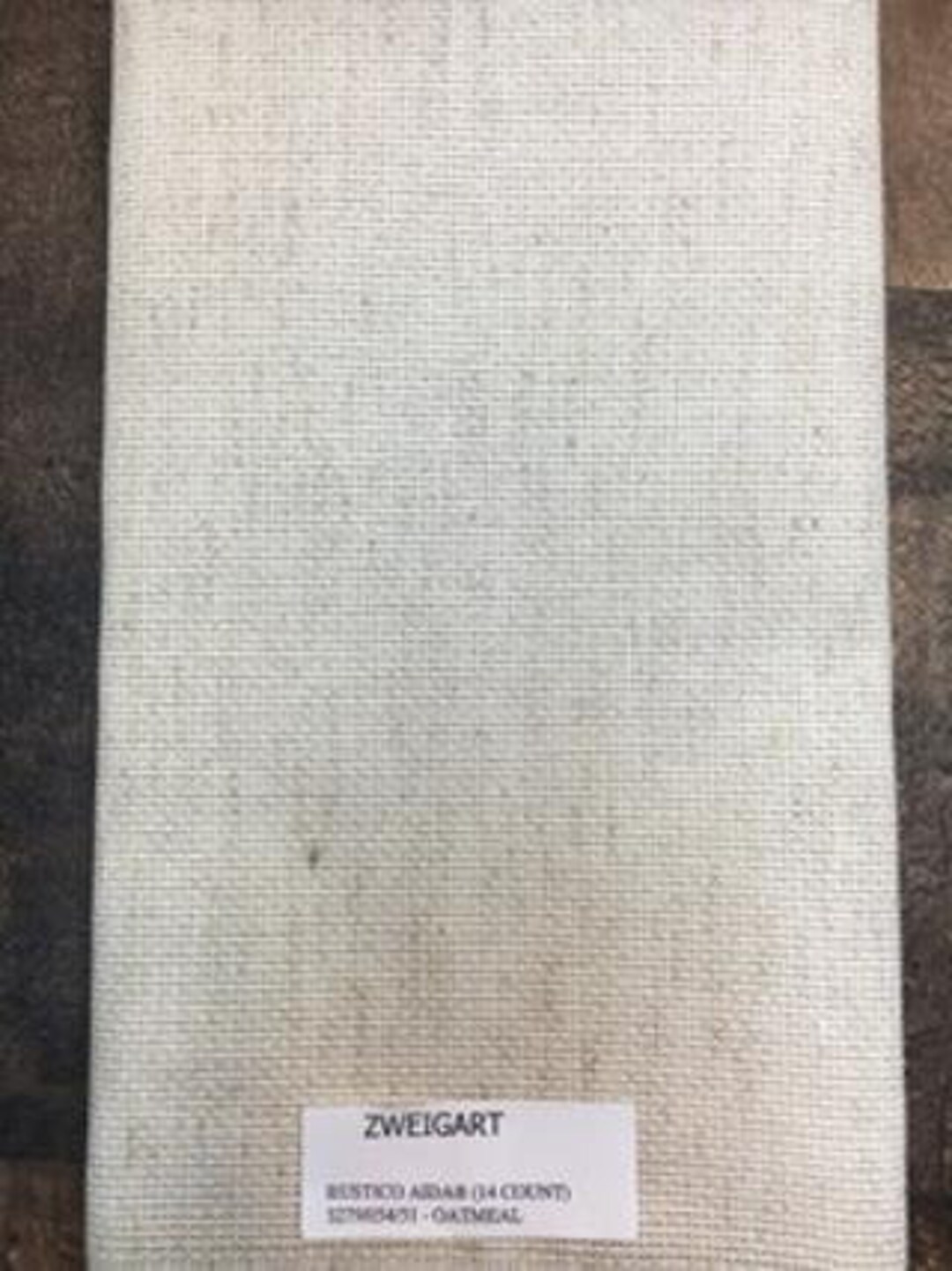 Toile Aida 14 Fils Flocons D'avoine Zweigart Bucilla - 15x18 Cm - Pour Point De Croix