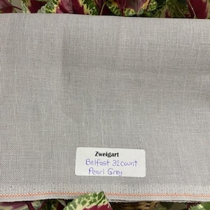 Belfast Linen 32 count Pearl Grey