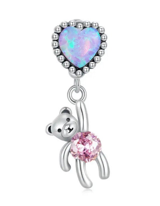 Teddy & shop balloon dangle charm
