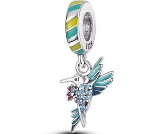 Hummingbird Charm for Bracelets, Necklace Pendants