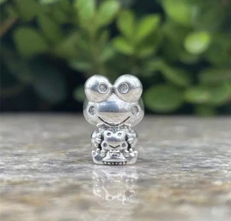 Charm-Anhänger aus der Hello Kitty & Friends-Serie für europäische Armbänder, Halskettenanhänger, originalgetreu Keroppi