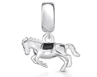 Charm Pferd, passend für Armbänder, Kettenanhänger und Kettenanhänger