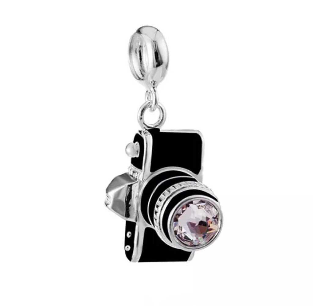 SLR Camera Photography, 925 Sterling Silver Charm, S925 Charm for European  Bracelets, Necklace Pendants, Fits Original