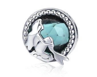 Sterling Silver Mermaid Ariel Charm for Bracelets