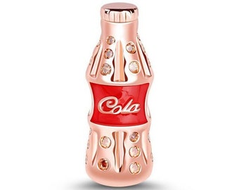 Flasche Cola Charm für Armbänder, Halskettenanhänger, passt Original