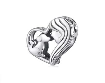 Sterling Silver Dog Lover Charm for Bracelets
