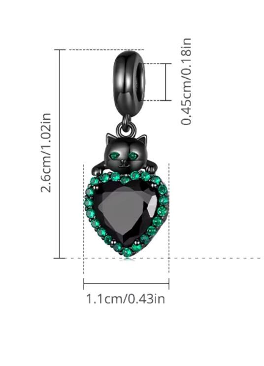 Pendientes Plata Ley 925 Celtic Cat Moon Con Cristal - Regalo Mujer, Estilo Nórdico, VONALA