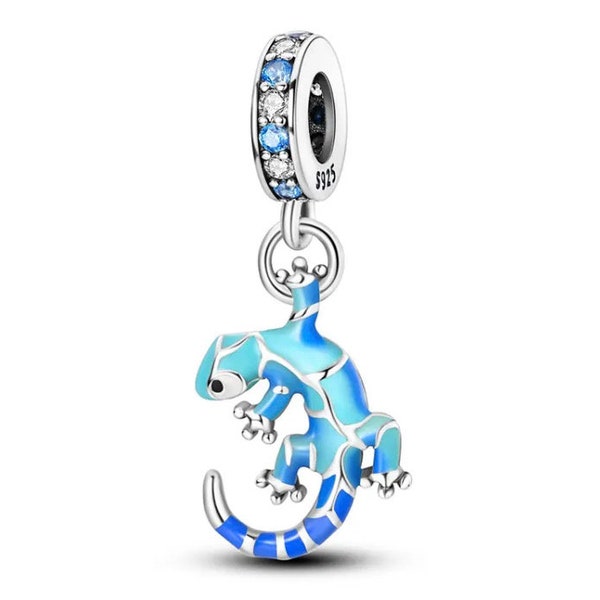 New Lizard Charm for European Bracelets, Necklace Pendants, Fits Original