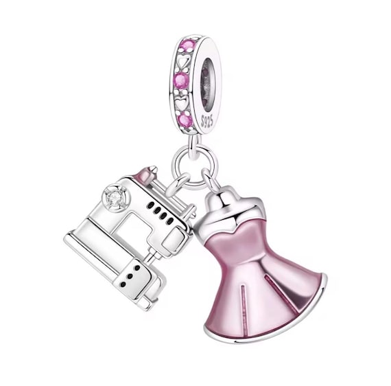 Nähmaschine & Kleider Anhänger für Armbänder, Kettenanhänger