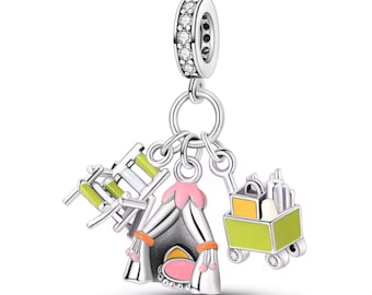 Camping Charm for Bracelets, Necklace Pendants
