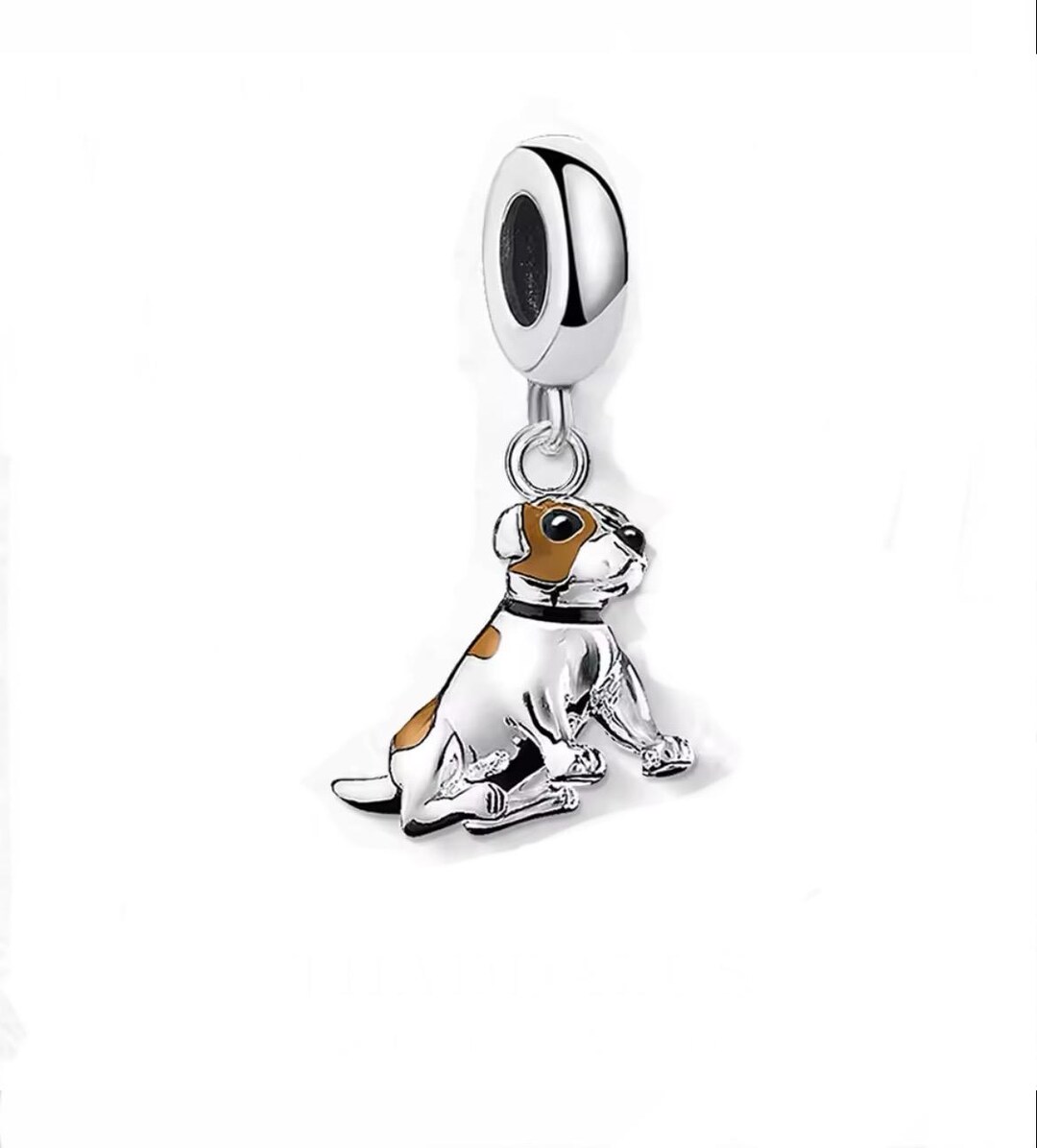 Jack Russell Terrier Dog Charm 925 Sterling Silver Charm for European Bracelets Necklace Pendants Fits Original Etsy