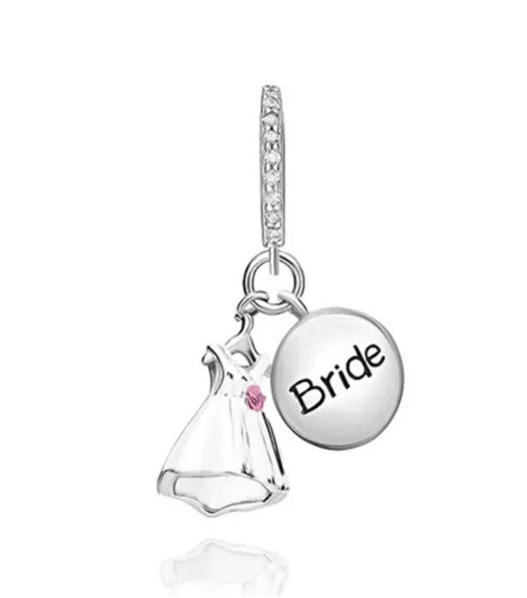 Wedding Bride Dress Charm for Bracelets, Necklace Pendants - Etsy