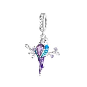 Kingfish Anhänger, authentischer 925er Sterlingsilberanhänger für Armbänder, Kettenanhänger