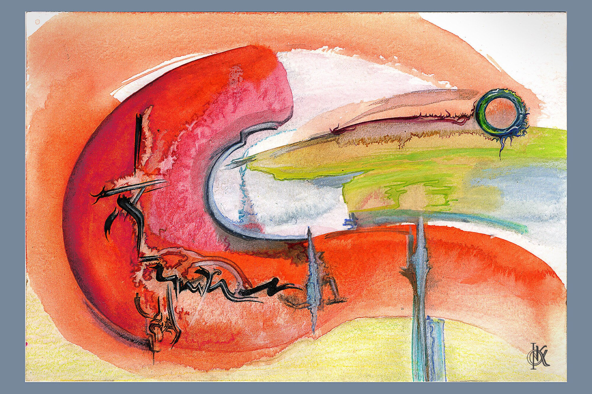 Abstract Art Postcards Set of 10 - Etsy
