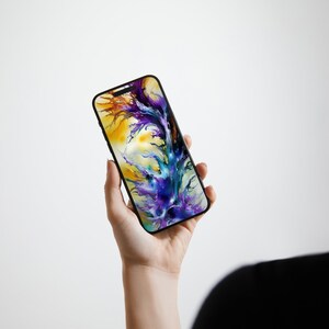 55 Pack, Vibrant Abstract iPhone Wallpaper Bundle, Digital Download, iOS Home Screens, Mesmerizing Design, Cute Watercolor Background