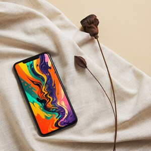 55 Abstract Wallpaper Bundle, Vibrant Fun Designs for iPhone, Digital Download, Modern Background, Cute Lock Screen, Watercolors