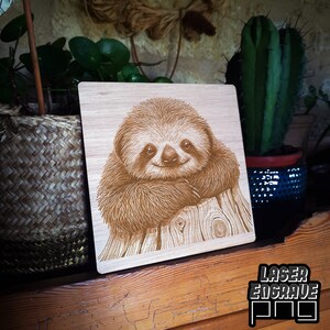 Sloth PNG | Laser Engraving File | CNC Projects | CNC File for Wood ...
