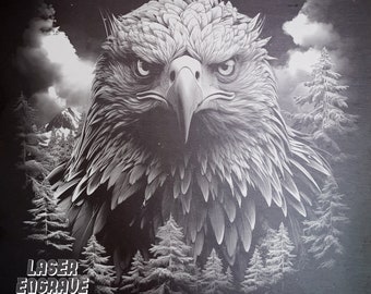 Eagle PNG | Laser Engraving File | Slate Coasters | Downloadable Design | Freedom | Patriots PNG | American Wildlife | USA | Cnc Projects