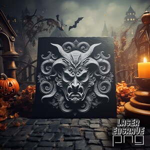 Devil PNG: 3D Illusion Laser Engraving File (Digital Download)