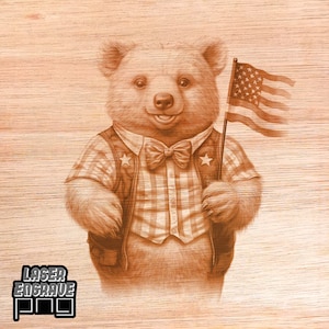 Patriotyczny Niedźwiedź PNG | Patriots PNG | Plik do grawerowania laserowego | USA Niedźwiedź Png | Plik CNC do drewna | Znaki patriotyczne | Flaga amerykańska | Miś Teddy