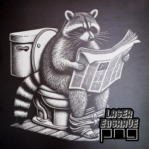 Wasbeer, png | Leisteen onderzetter, png PNGEgg | Co2-laserbestanden | Toiletdeurbordje | Airbnb-huisborden | Lasergraveren, png-bestand | WC Toiletbord | Grappige foto's