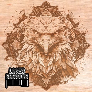 Orzeł Bielik PNG | Plik do grawerowania laserowego | Plik CNC do drewna | Podkładka z drewna | Projekt CNC | Projekty laserowe CO2 | 4 lipca PNG | Dzień Niepodległości