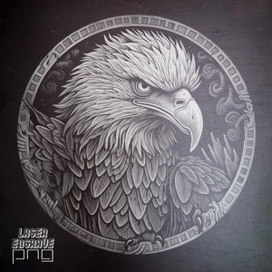 Bald Eagle PNG | Laser Engraving File | Slate Coasters | Cnc Project | CO2 Laser Designs | 4th July PNG | Slate Signs | Independence Day