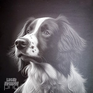 Archivo de grabado láser / Posavasos de pizarra grabados / Archivos de enrutador CNC / Proyectos CNC / Ingenioso / Impresiones descargables / Arte de pared / Perro de caza PNG