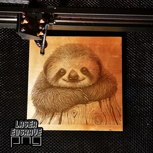 Sloth PNG | Laser Engraving File | CNC Projects | CNC File for Wood ...