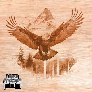 Águila calva PNG / Archivo de grabado láser / Archivo CNC para madera / Posavasos de madera / Proyecto CNC / Diseños láser de CO2 / 4 de julio PNG / Día de la Independencia