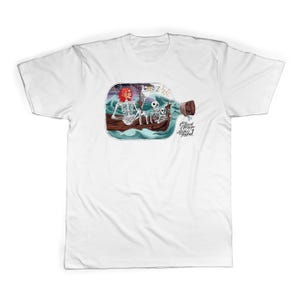 Eternal Sunshine Of The Spotless Mind - Movie Merch FREE SHIPPING!! Clementine Skeleton Boat Art Shirt Inspired by Film&#39;s Iconic Painting
