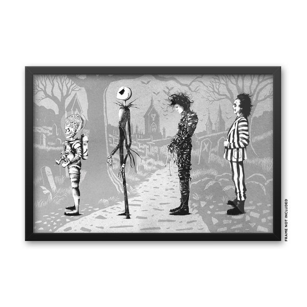 Tim Burton Characters Poster Etsy Australia tim-burton-characters-poster-etsy-australia