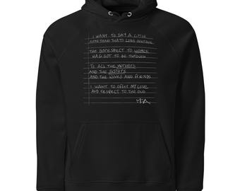 Beastie Boys Hoodie – MCA Tribute, Feminist Rap Lyric Sweatshirt, Respect Women Black Hoodie