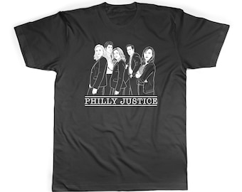 Philly Justice Parks and Rec Shirt: Retro Legal Drama Parody Tee
