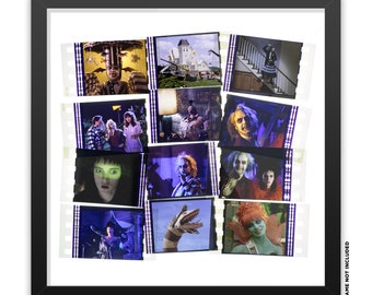 Beetlejuice Movie Poster: 35mm Real Film Macro Photography Art Print