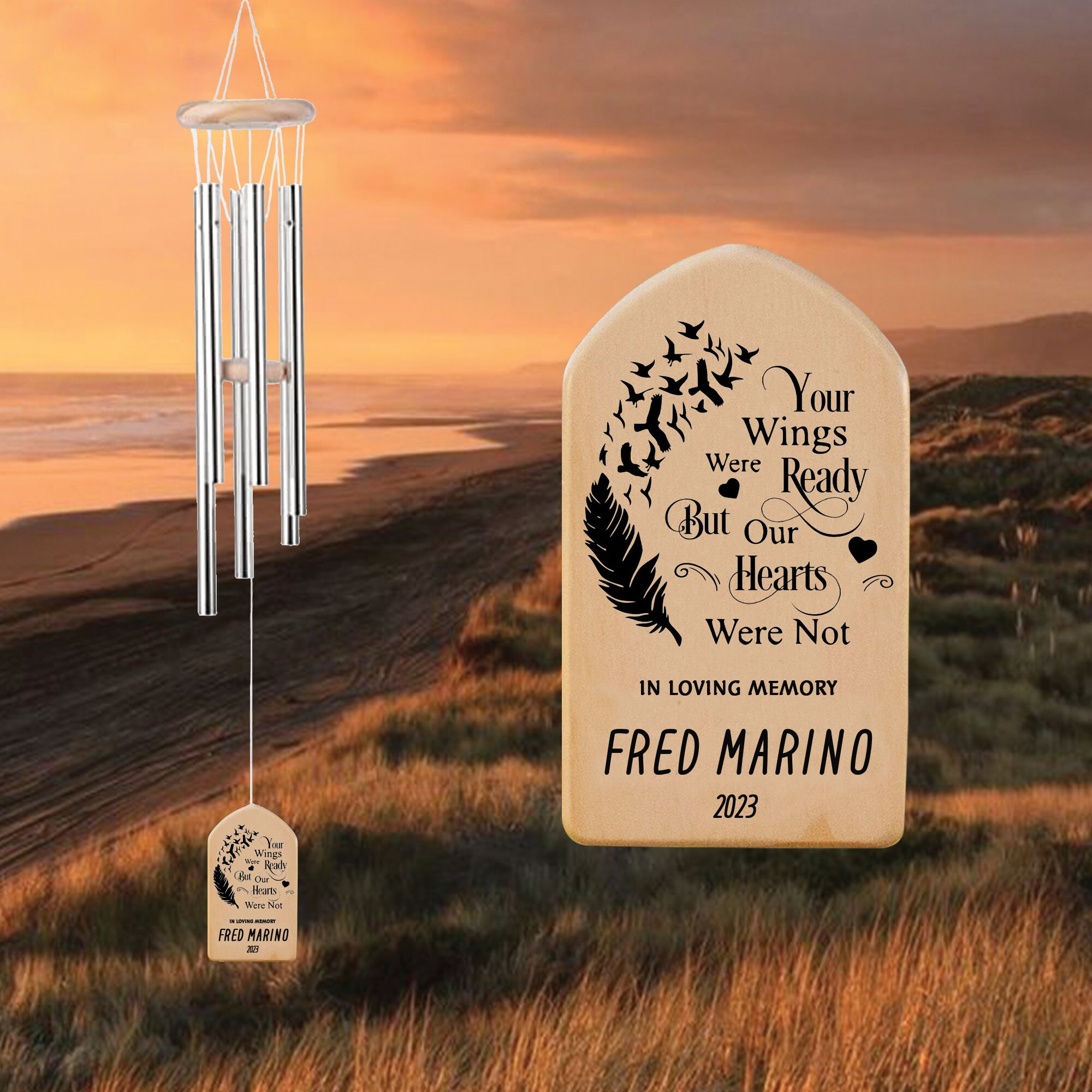 Memory Wind Chimes Personalized