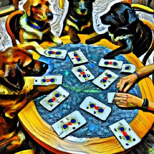 Poker - Dogs playing Poker