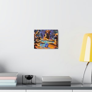 Dogs Playing Poker Canvas Gallery Wraps