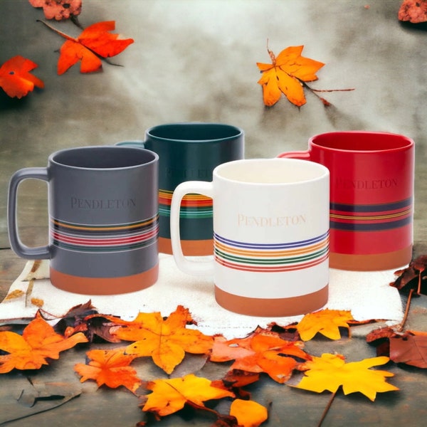 Personalized Pendleton National Parks Collectable Stoneware 18oz Mug set  in Elegant Gift Boxes Unique Sips Thoughtful Gifts