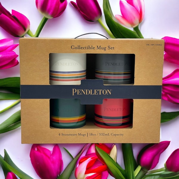 Personalized Pendleton National Parks Collectible Stoneware 18oz Mug Set - Perfect for Mother's Day, Unique Sips, and Thoughtful Gifts