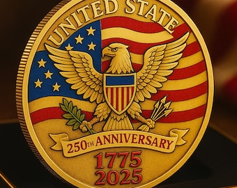 US Army 250th Birthday Challenge Coin - Etsy