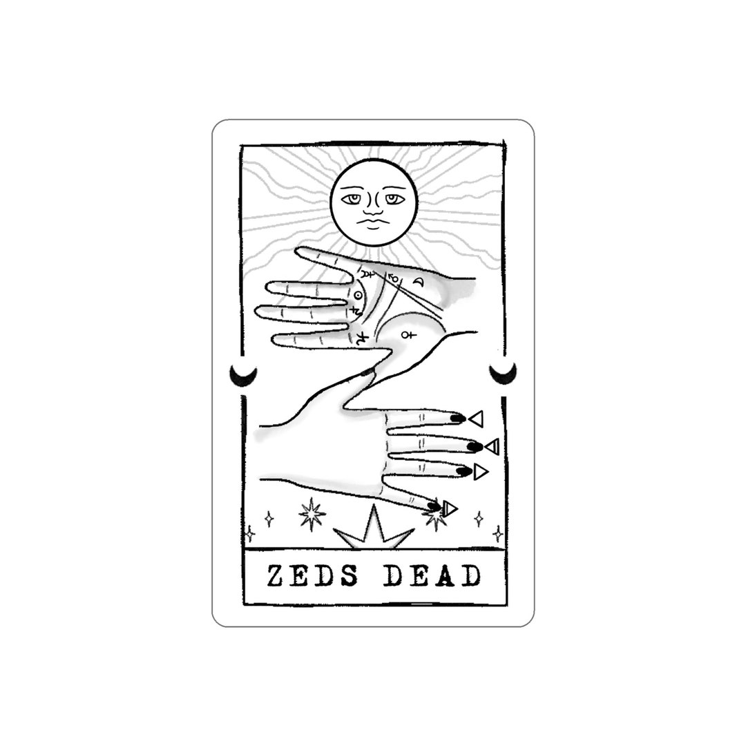 Zeds Dead Tarot Card Vinyl Decal Sticker EDM RAVE DUBSTEP Etsy